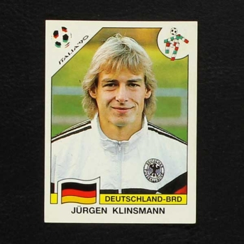 Italia 90 No. 265 Panini sticker Jürgen Klinsmann