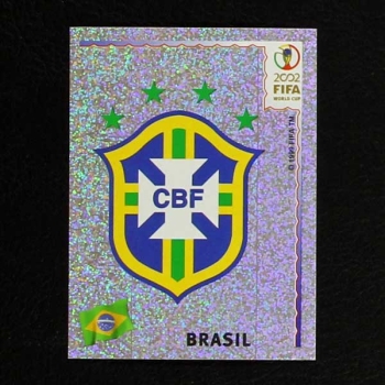 Korea Japan 2002 Nr. 170 Panini Sticker Brasil Wappen