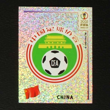 Korea Japan 2002 No. 206 Panini sticker China badge