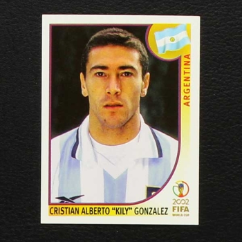 Korea Japan 2002 No. 398 Panini sticker Gonzalez