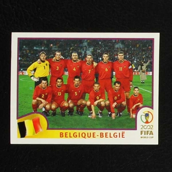 Korea Japan 2002 Nr. 549 Panini Sticker Team Belgique