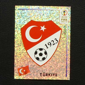 Korea Japan 2002 Nr. 188 Panini Sticker Türkiye Wappen