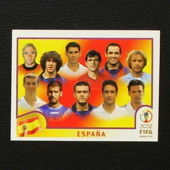 Korea Japan 2002 Nr. 097 Panini Sticker Team Espana