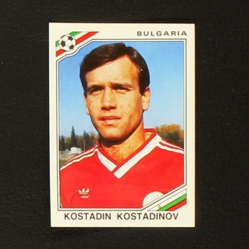 Mexico 86 Nr. 069 Panini Sticker Kostadin Kostadinov