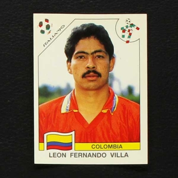 Italia 90 No. 294 Panini sticker Leon Fernando Villa