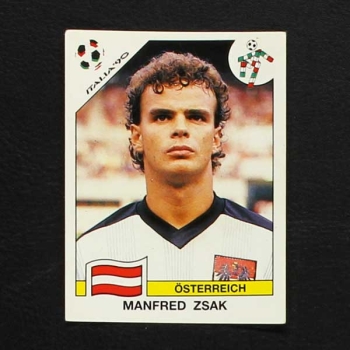 Italia 90 Nr. 067 Panini Sticker Manfred Zsak