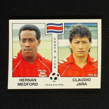 Italia 90 Nr. 190 Panini Sticker Medford - Jara