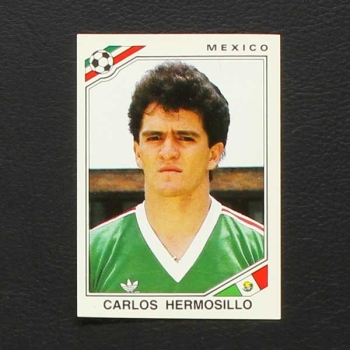 Mexico 86 Nr. 126 Panini Sticker Carlos Hermosillo