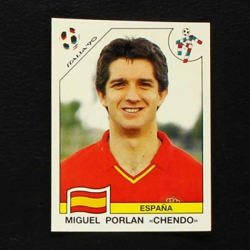 Italia 90 Nr. 348 Panini Sticker Miguel Porlan