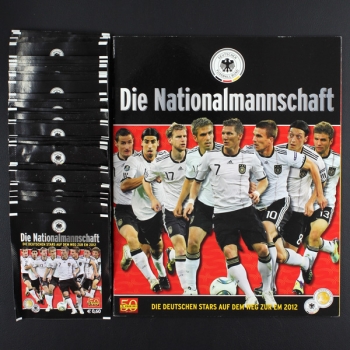 Deutsche Nationalmannschaft 2012 Panini Sticker Album + 50 Tüten