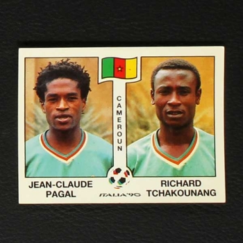 Italia 90 Nr. 176 Panini Sticker Pagal - Tchakounang