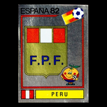 Espana 82 Nr. 072 Panini Sticker Peru Wappen