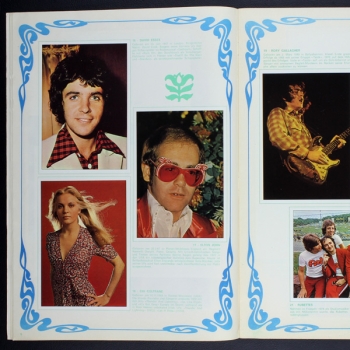 Pop Stars 1973 Panini Sticker Album komplett