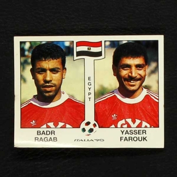 Italia 90 Nr. 446 Panini Sticker Ragab - Farouk