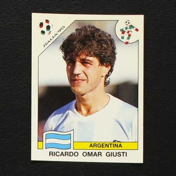 Italia 90 Nr. 123 Panini Sticker Richardo omar Giusti