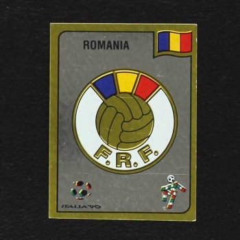 Italia 90 Nr. 152 Panini Sticker Romania Wappen