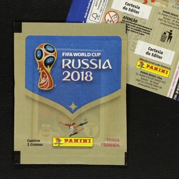 Russia 2018 Panini Sticker Tüte Brasilien Gratis Variante