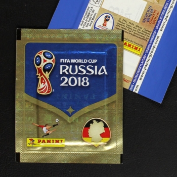 Russia 2018 Panini Sticker Tüte deutsche Variante ohne Barcode Querformat