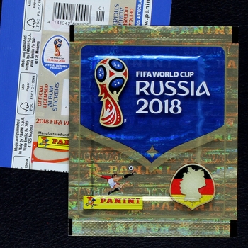 Russia 2018 Panini Sticker Tüte - D Version Hochformat