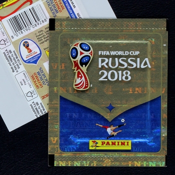 Russia 2018 Panini Sticker Tüte - horizontal weiße Version