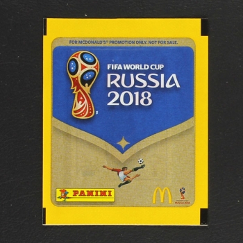 Russia 2018 McDonalds Panini sticker bag Denmark Variant