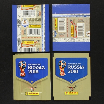 Russia 2018 Panini Sticker Tüte 2 mexikanische Varianten