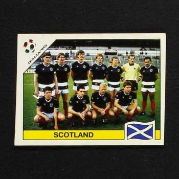 Italia 90 Nr. 213 Panini Sticker Schottland Mannschaft