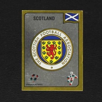 Italia 90 Nr. 210 Panini Sticker Scotland Wappen