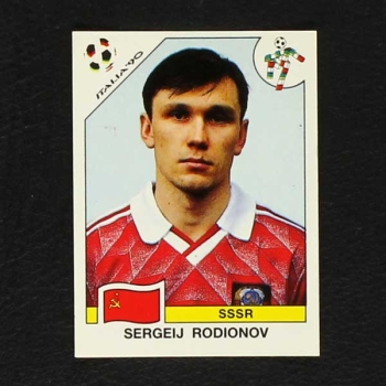 Italia 90 Nr. 151 Panini Sticker Sergeij Rodionov