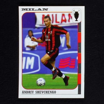 Shevchenko Panini Sticker Serie Calcio Coppe 2003