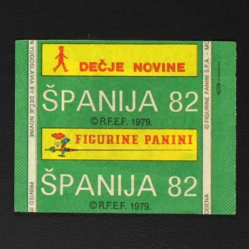 Spanija 82 Panini Sticker Tüte Decje Novine Variante