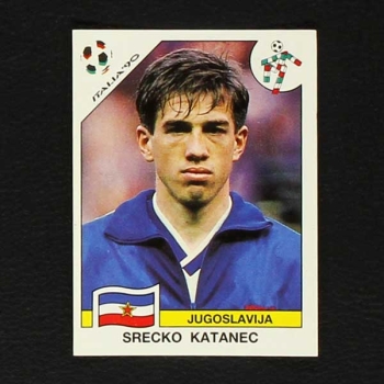 Italia 90 No. 277 Panini sticker Srecko Katanec