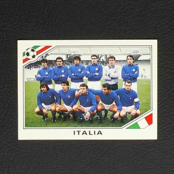 Mexico 86 Nr. 037 Panini Sticker Team Italia