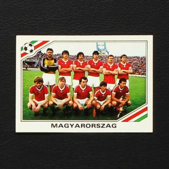 Mexico 86 Nr. 201 Panini Sticker Team Magyarorszag