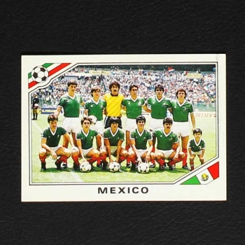 Mexico 86 Nr. 111 Panini Sticker Team Mexico