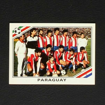 Mexico 86 Nr. 147 Panini Sticker Team Paraguay