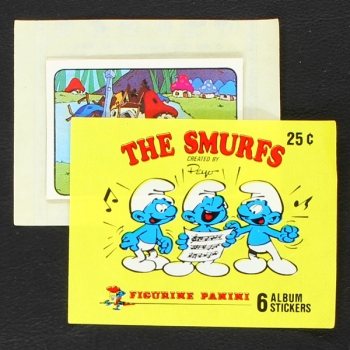 The Smurfs 1982 Panini Sticker Tüte - USA Version