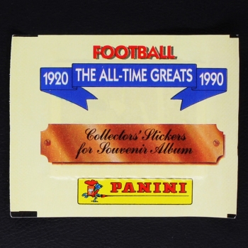 Football The all time greats Panini sticker bag