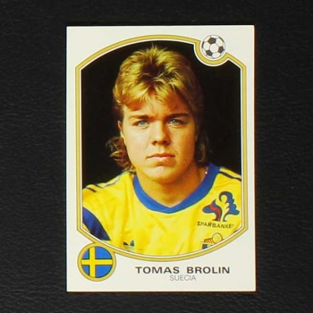 Tomas Brolin Panini Sticker Futbol 92