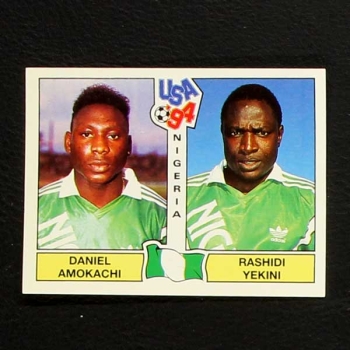 USA 94 Nr. 202 Panini Sticker Amokachi - Yekini