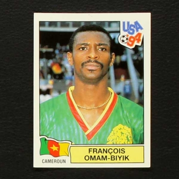 USA 94 No. 108 Panini sticker François Omam-Biyik