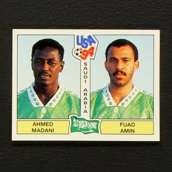 USA 94 No. 322 Panini sticker Madani - Amin