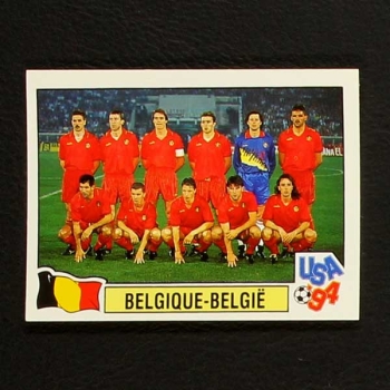 USA 94 Nr. 294 Panini Sticker Mannschaft Belgique