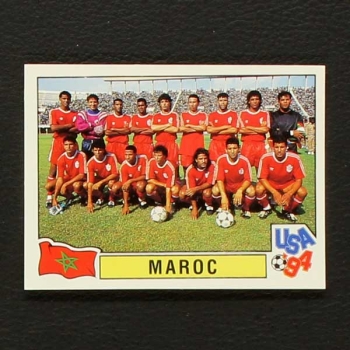 USA 94 No. 313 Panini sticker team Maroc