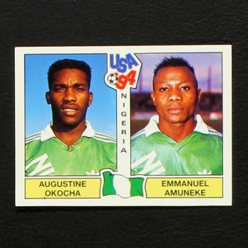 USA 94 Nr. 201 Panini Sticker Okocha - Amuneke