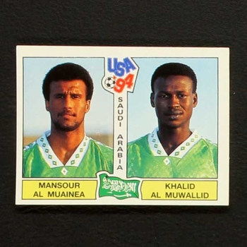 USA 94 No. 323 Panini sticker al Muainea - al Muwallid