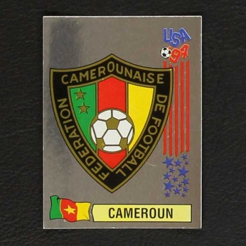 USA 94 Nr. 096 Panini Sticker Wappen Cameroun