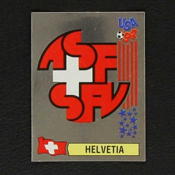USA 94 Nr. 020 Panini Sticker Wappen Helvetia