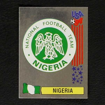 USA 94 Nr. 195 Panini Sticker Wappen Nigeria