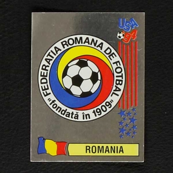 USA 94 Nr. 058 Panini Sticker Wappen Romania